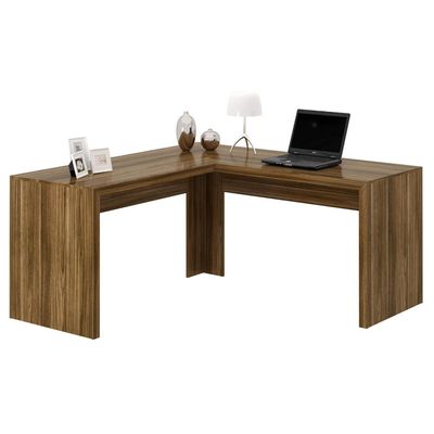 Mesa para Escritório Angular ME4116 Nogal Tecnomobili