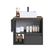 Gabinete Suspenso 60cm Mel Grafite com Cuba 1 Nicho 1 Gaveta e Toalheiro BH8050MGCUBA