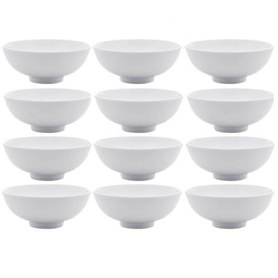 Kit 12 Bowls de Melamina 12,5x5cm Cumbuca Pequena Potinho para Sobremesa Frutas