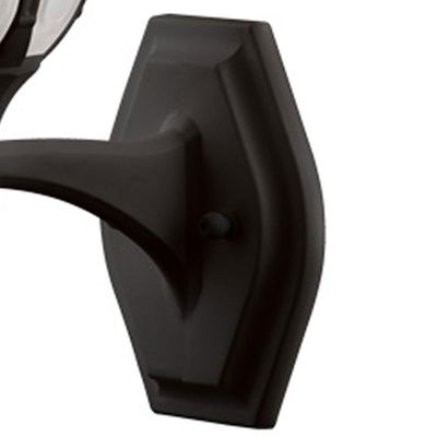 Luminária Arandela Modena Preta 16,5x21x38cm de Parede Externa Interna Lâmpada E27 Bivolt