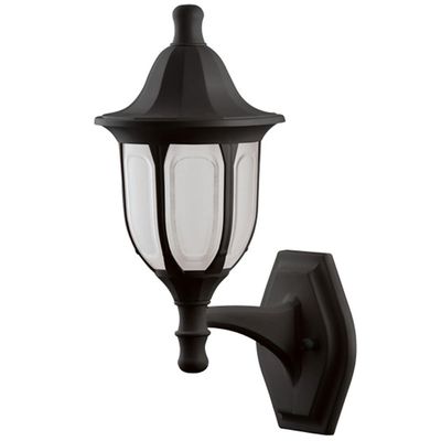 Luminária Arandela Modena Preta 16,5x21x38cm de Parede Externa Interna Lâmpada E27 Bivolt