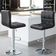 Kit 2 Cadeiras Alta Gomos Estofada Giratoria Confortavel Cozinha Bar