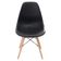 Conjunto 4 Cadeiras Concha Sala Jantar Cozinha Eiffel Pé Palito Preto