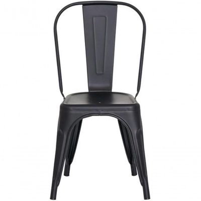 Kit Com 8 Cadeiras Empilhavel Tolix Preto Fosca Estilo Industrial E Conforto Para Qualquer Ambiente