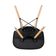 Kit Mesa Jantar Eiffel 80cm Preta + 2 Cadeiras Eames Eiffel