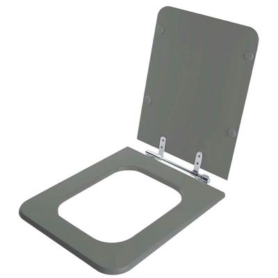 Tampa De Vaso Square Ambar (cinza Escuro) Para Bacia Incepa