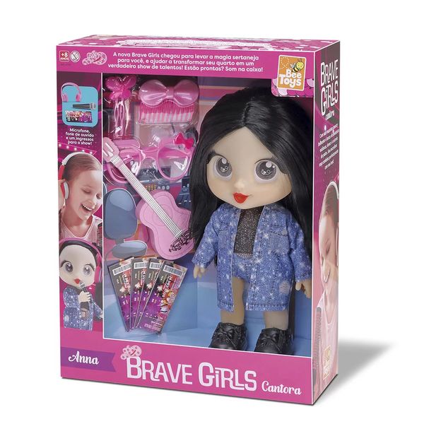 Boneca Anna Cantora Brave Girls Bee Toys