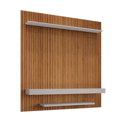 Painel Sala Leme Para Até 60 Polegadas Cinamomo Ripado