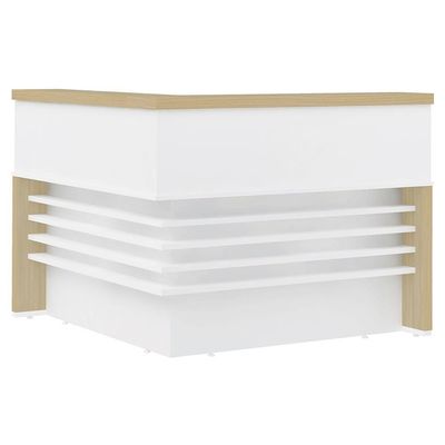 Balcão De Em L 147x147cm Corp A06 Carvalho-branco - Mpozenato