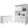 Cozinha Compacta Alice E Balcão Gabinete Sem Tampo Tatiane 120cm Branco - Ajl Móveis