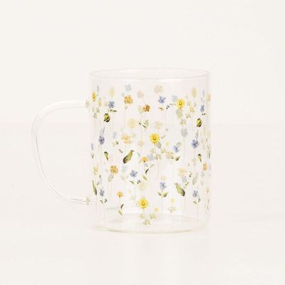 Caneca Com Tampa E Colher Botânica