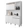 Cozinha Compacta Alice E Balcão Gabinete Com Pia Tatiane 120cm Branco - Ajl Móveis