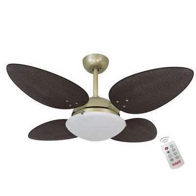 Ventilador Premium Tabaco 127V E Controle Remoto 110V