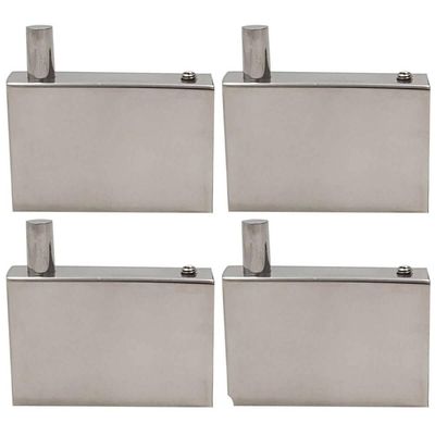 4 Ganchos em Aço Inox Cabide de Parede Roupas Toalheiro Banheiro Lavabo Orquídea