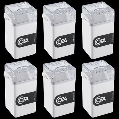 Suporte Porta Temperos E Condimentos Aéreo Aço Inox Com 6 Frascos Brancos