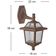 Arandela Colonial Marrom E27 Luminária de Parede Varanda Jardim Suporte Superior