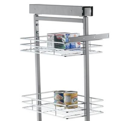 Coluna Aramada Deslizante de Embutir 122cm Organizador 4 Cestos Schmitt