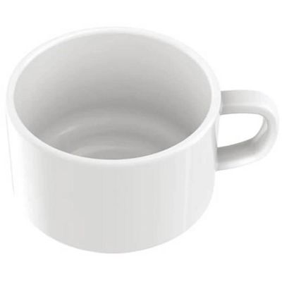 Conjunto 24 Xícaras de Café com Pires em Porcelana 240ml Mesa Posta Café da Manhã