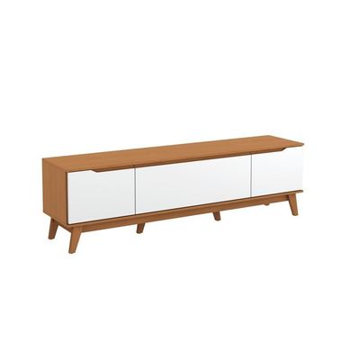 Rack Kappesberg 3 Portas Canela/Branco 180cm