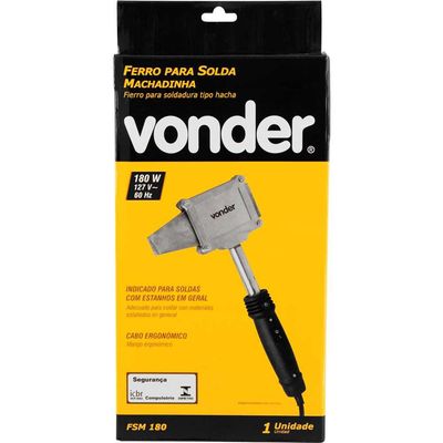 Ferro para solda 180 W 127 V~ machadinha FSM 180 VONDER