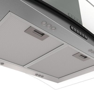 Coifa Ilha Nardelli CIVC Vidro Curvo 90 cm Inox 220V