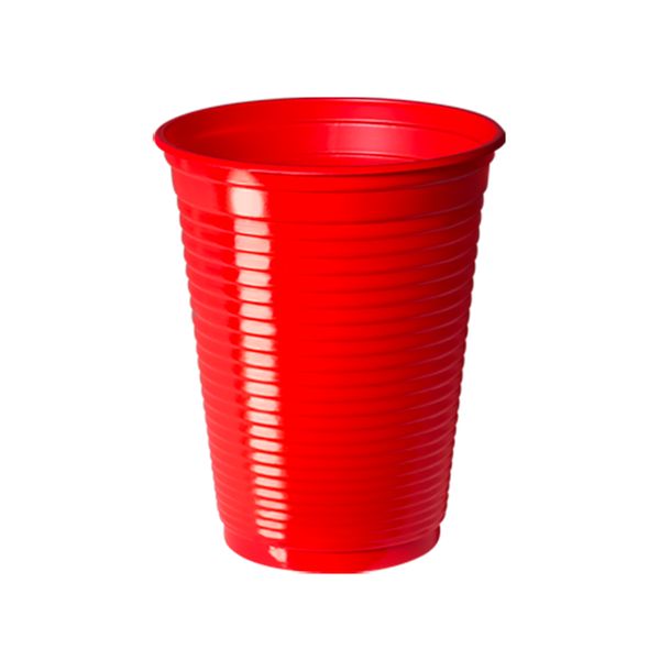 Copo Descartável Copobrás 200ml com 50 Unidades Vermelho