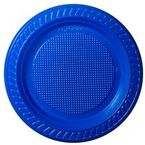 Prato Descartável Copobrás Nº15 com 10 Unidades Azul