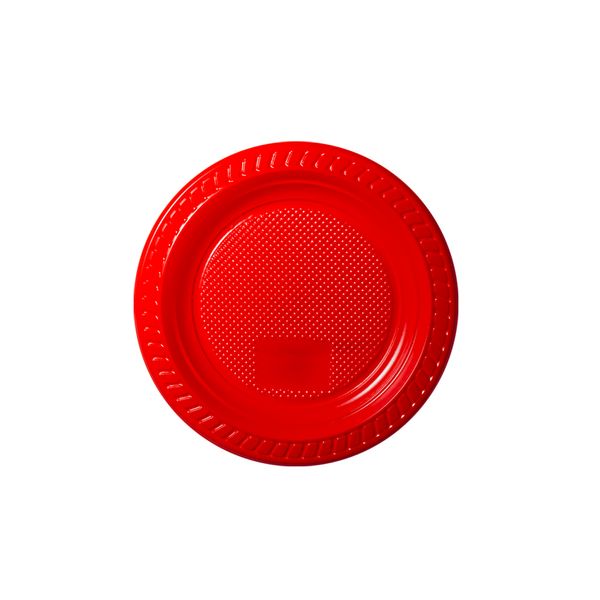 Prato Descartável Copobrás Nº15 com 10 Unidades Vermelho