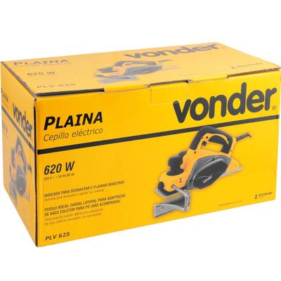 Plaina elétrica manual PLV 625 220V Vonder 620W 82mm