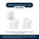 Tampa De Vaso Poliéster Decorada Borboleta City Branco Para Louça Celite