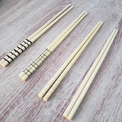 24 Pares de Hashi para Restaurante Bambu Comida Japonesa Sushi Sashimi 24cm Geométrico
