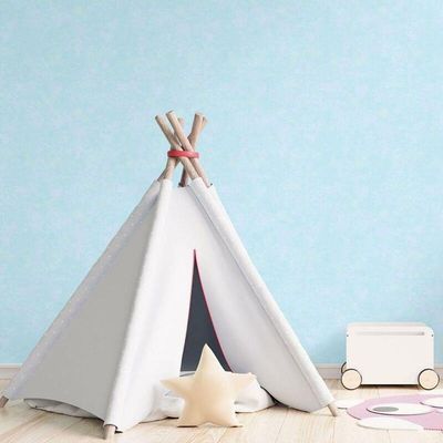 Papel De Parede Com Textura De Bebê - G78355 Azul Turquesa E Gliter Tiny Tots 2 - G78355