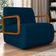 Poltrona Decorativa Orgânica Para Sala Kit 2 Belarus K04 Veludo Azul - Mpozenato