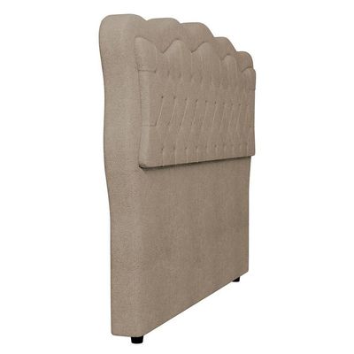 Cabeceira Casal Queen Cama 160cm Oregon I02 Bouclê Capuccino - Mpozenato