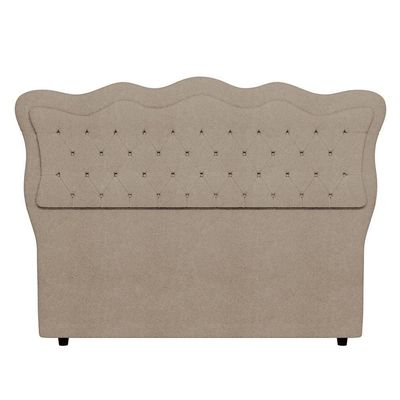 Cabeceira Casal Queen Cama 160cm Oregon I02 Bouclê Capuccino - Mpozenato