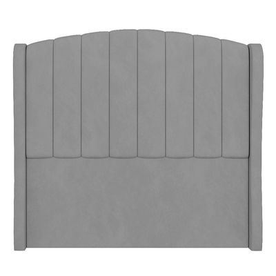 Cabeceira Casal King Cama 195cm Glenda I02 Veludo Cinza - Mpozenato