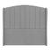 Cabeceira Casal King Cama 195cm Glenda I02 Veludo Cinza - Mpozenato