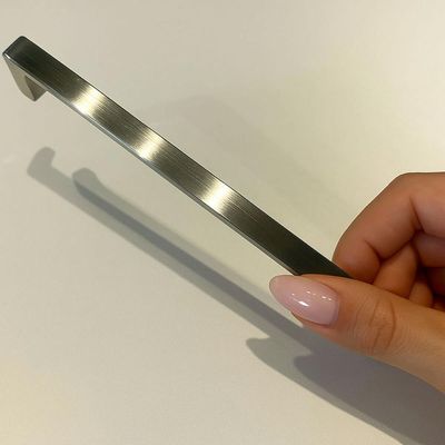 Puxador Alça Reta Clássica 20cm Oeiras Armários Niquel Escovado Torralba 192mm
