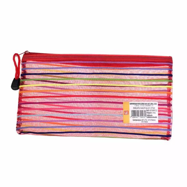 Envelope Malote Le List A6 Vermelho com Zíper Envelope Malote Le List A6 Vermelho com Zíper