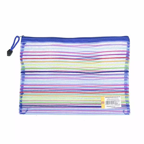 Envelope Malote Le List B5 Azul com Zíper Envelope Malote Le List B5 Azul com Zíper