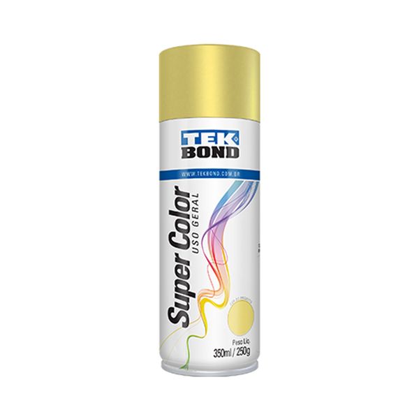 Tinta Acrílica Spray Super Color 350ml/250g Dourado Tinta Acrílica Spray Super Color 350ml/250g Dourado