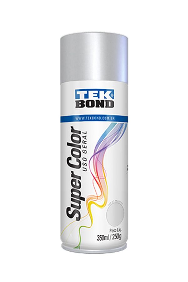 Tinta Acrílica Spray Super Color 350ml/250g Alumínio