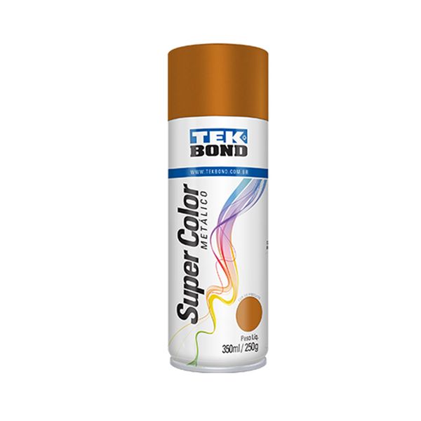 Tinta Acrílica Spray Super Color 350ml/250g Cobre Metálico