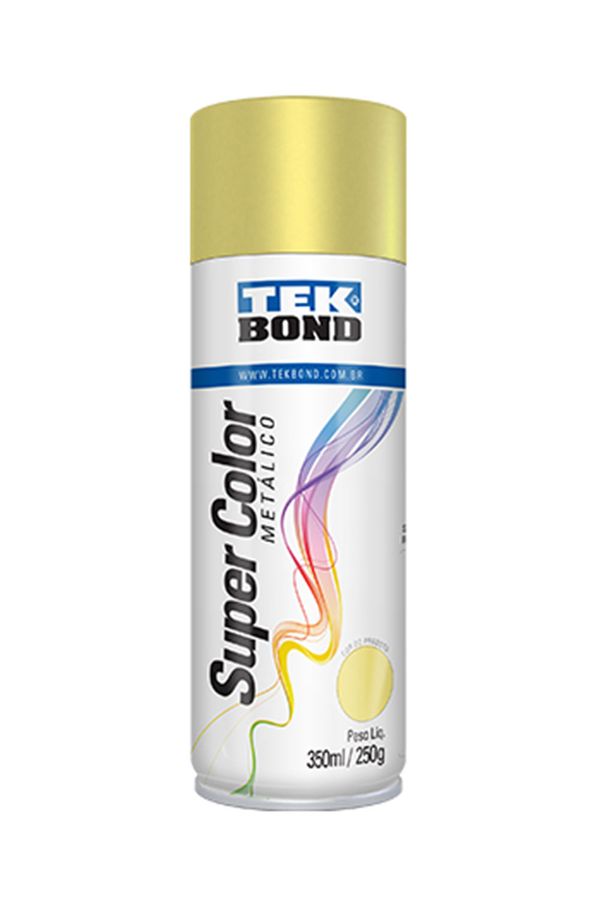 Tinta Acrílica Spray Super Color 350ml/250g Dourado Metálico