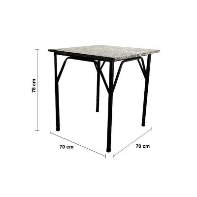 Conjunto Mesa de Jantar Famais Cairo com 4 Cadeiras Preto