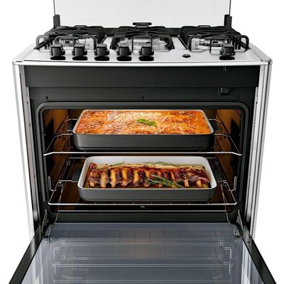 Fogão Dako Magister 5 Bocas Style Mesa De Inox A Gás Espelhado Bivolt