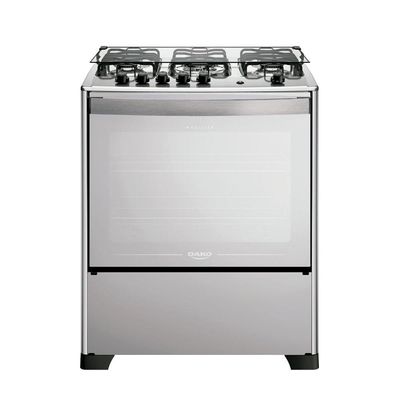 Fogão Dako Magister 5 Bocas Style Mesa De Inox A Gás Espelhado Bivolt
