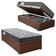 Cama Box Baú Solteiro Sintético + Colchão De Espuma D33 Sereneprime 88cm Marrom