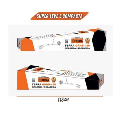 Máquina De Cortar Grama Terra GRHB-430 43CC + Óleo Toyama 2T