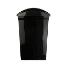 Lixeira Plástica Com Tampa Basculante Preta 15l Sanremo